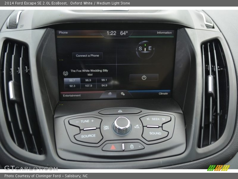 Oxford White / Medium Light Stone 2014 Ford Escape SE 2.0L EcoBoost