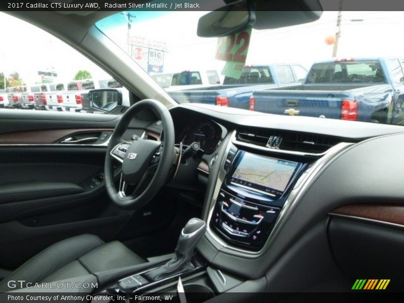 Radiant Silver Metallic / Jet Black 2017 Cadillac CTS Luxury AWD