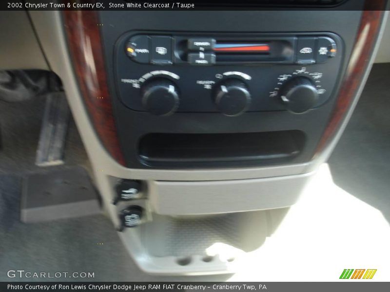 Stone White Clearcoat / Taupe 2002 Chrysler Town & Country EX