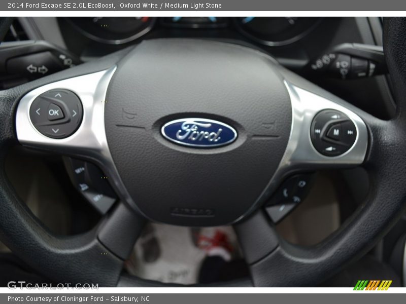 Oxford White / Medium Light Stone 2014 Ford Escape SE 2.0L EcoBoost