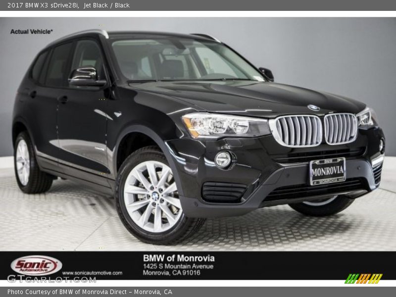 Jet Black / Black 2017 BMW X3 sDrive28i