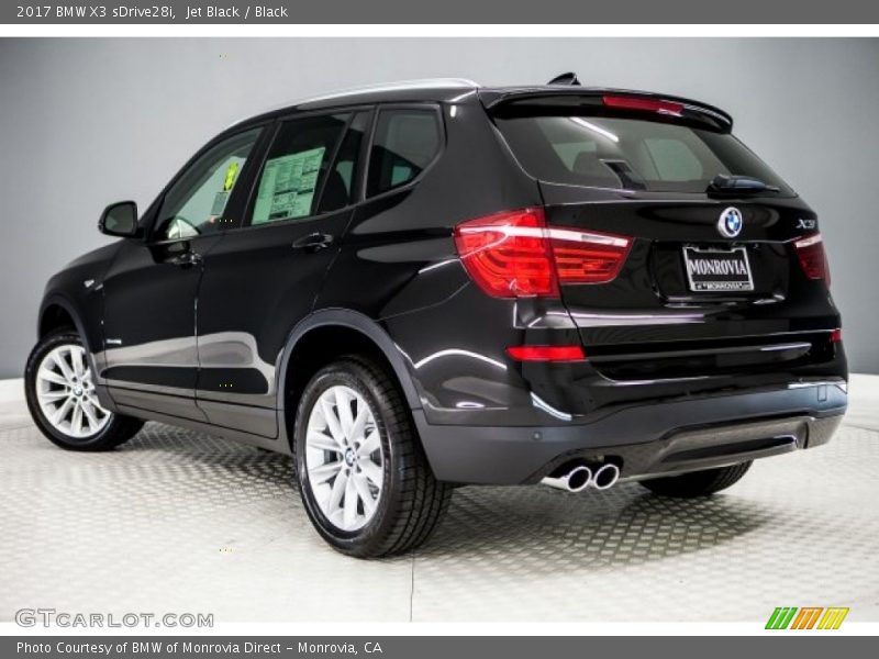 Jet Black / Black 2017 BMW X3 sDrive28i