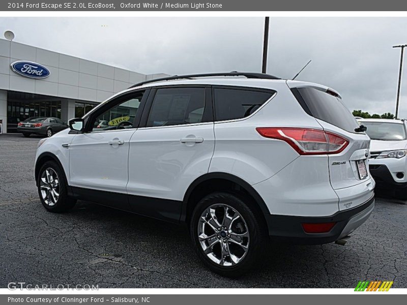 Oxford White / Medium Light Stone 2014 Ford Escape SE 2.0L EcoBoost