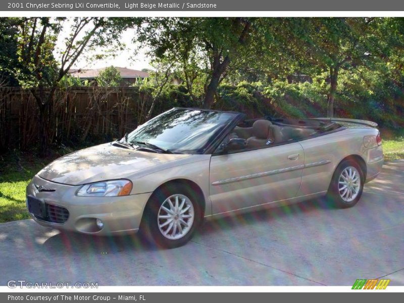 Light Beige Metallic / Sandstone 2001 Chrysler Sebring LXi Convertible