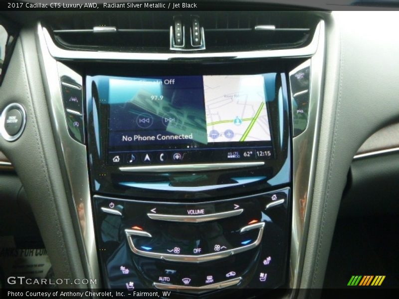 Radiant Silver Metallic / Jet Black 2017 Cadillac CTS Luxury AWD
