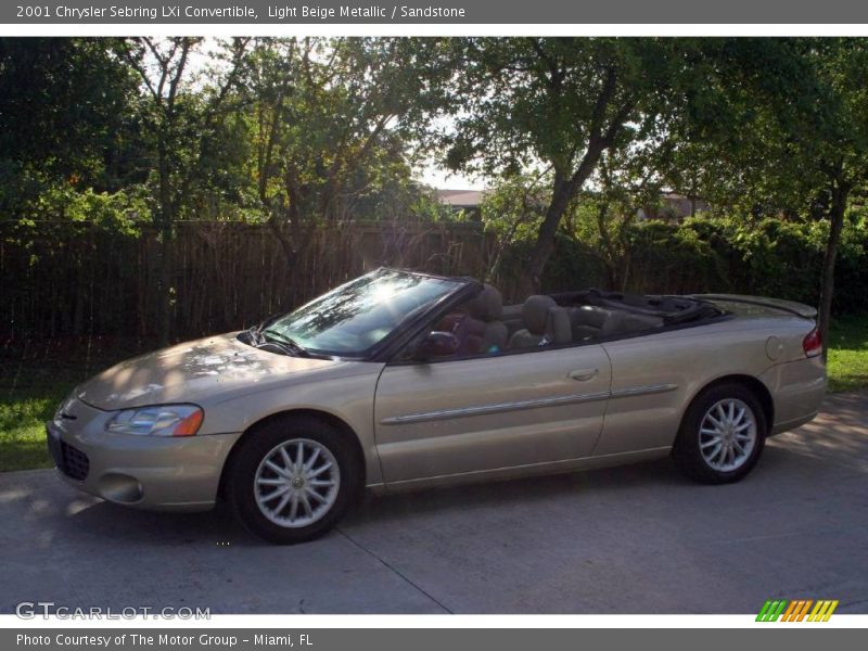 Light Beige Metallic / Sandstone 2001 Chrysler Sebring LXi Convertible