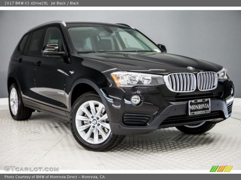 Jet Black / Black 2017 BMW X3 sDrive28i