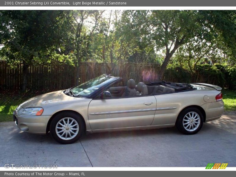 Light Beige Metallic / Sandstone 2001 Chrysler Sebring LXi Convertible