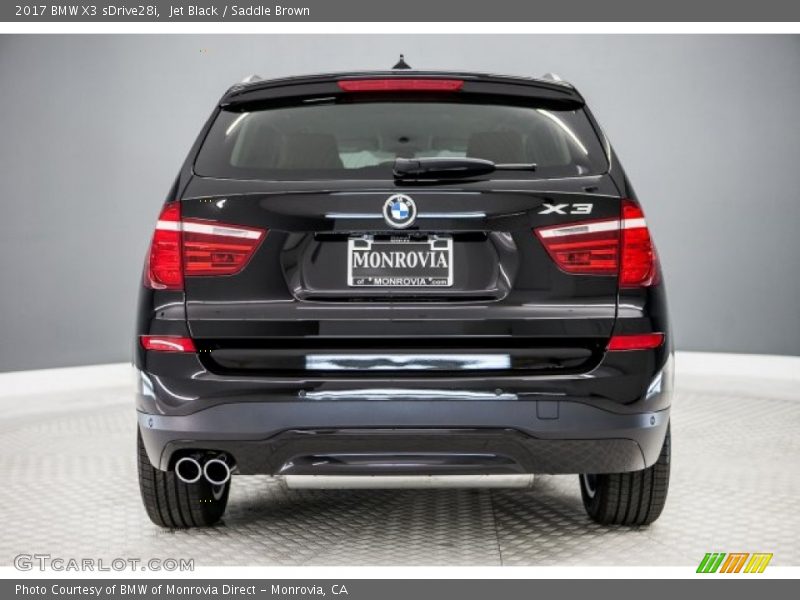 Jet Black / Saddle Brown 2017 BMW X3 sDrive28i