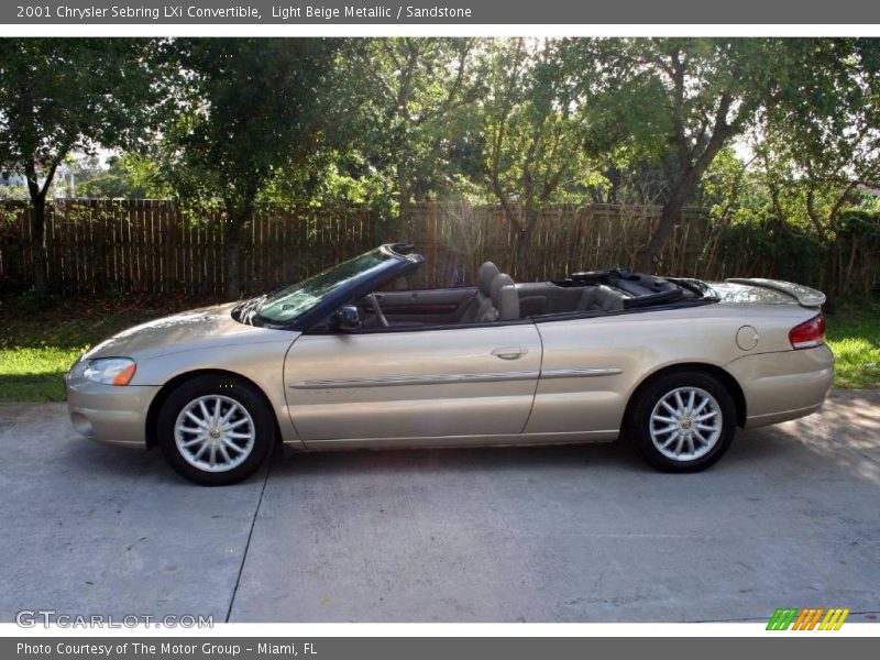 Light Beige Metallic / Sandstone 2001 Chrysler Sebring LXi Convertible