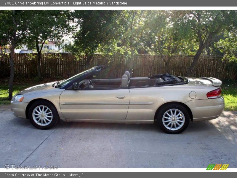 Light Beige Metallic / Sandstone 2001 Chrysler Sebring LXi Convertible