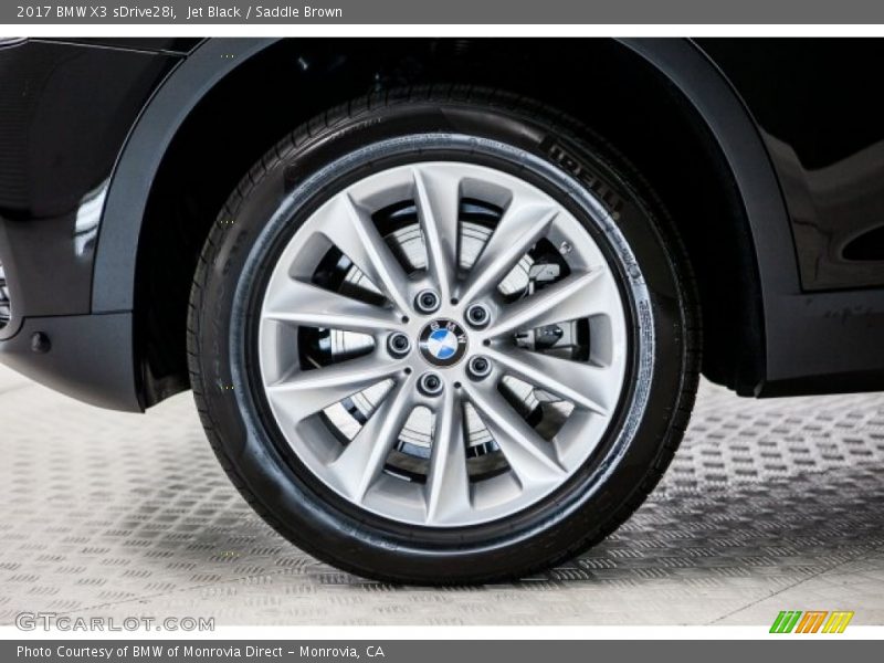 Jet Black / Saddle Brown 2017 BMW X3 sDrive28i
