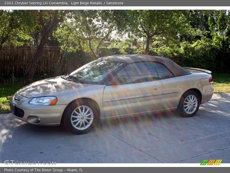 Light Beige Metallic / Sandstone 2001 Chrysler Sebring LXi Convertible