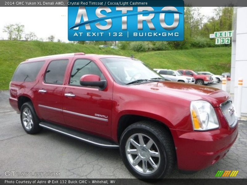 Crystal Red Tintcoat / Cocoa/Light Cashmere 2014 GMC Yukon XL Denali AWD