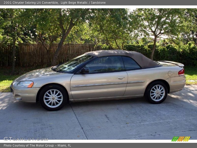 Light Beige Metallic / Sandstone 2001 Chrysler Sebring LXi Convertible