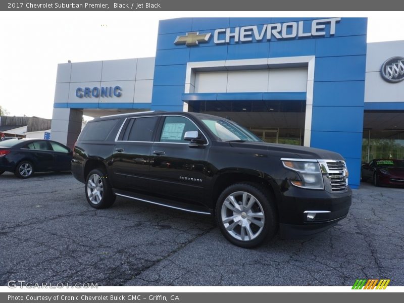 Black / Jet Black 2017 Chevrolet Suburban Premier