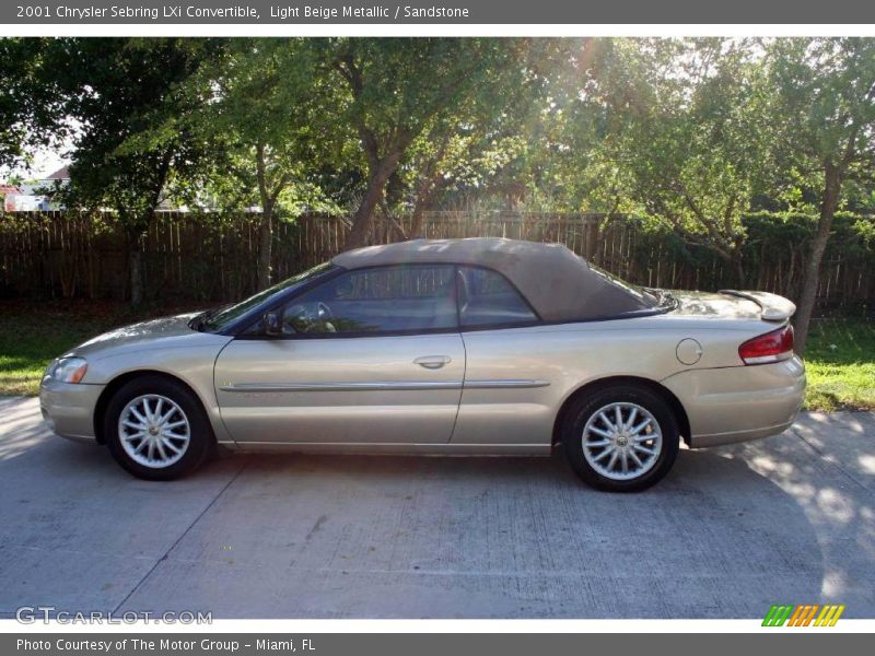 Light Beige Metallic / Sandstone 2001 Chrysler Sebring LXi Convertible