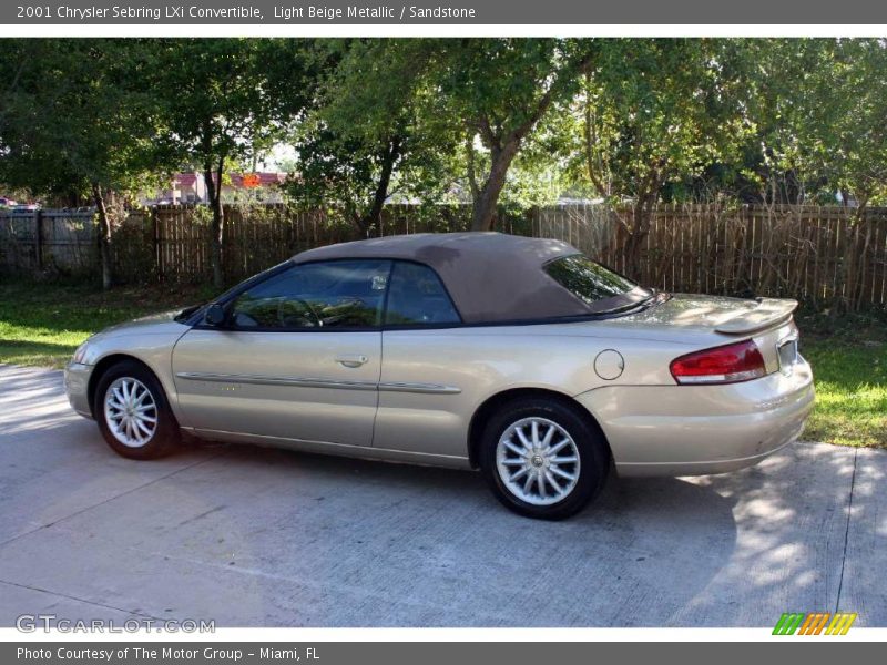 Light Beige Metallic / Sandstone 2001 Chrysler Sebring LXi Convertible