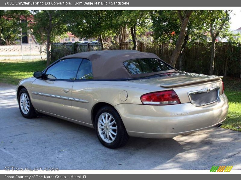 Light Beige Metallic / Sandstone 2001 Chrysler Sebring LXi Convertible