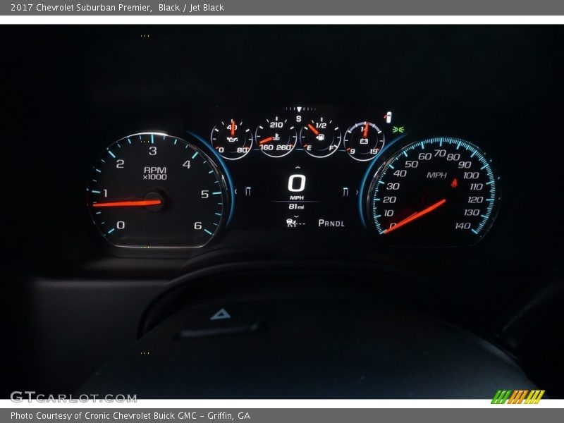 Black / Jet Black 2017 Chevrolet Suburban Premier