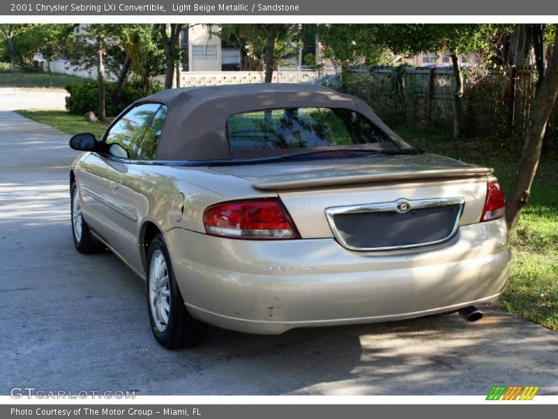 Light Beige Metallic / Sandstone 2001 Chrysler Sebring LXi Convertible