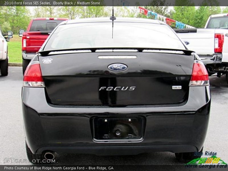 Ebony Black / Medium Stone 2010 Ford Focus SES Sedan