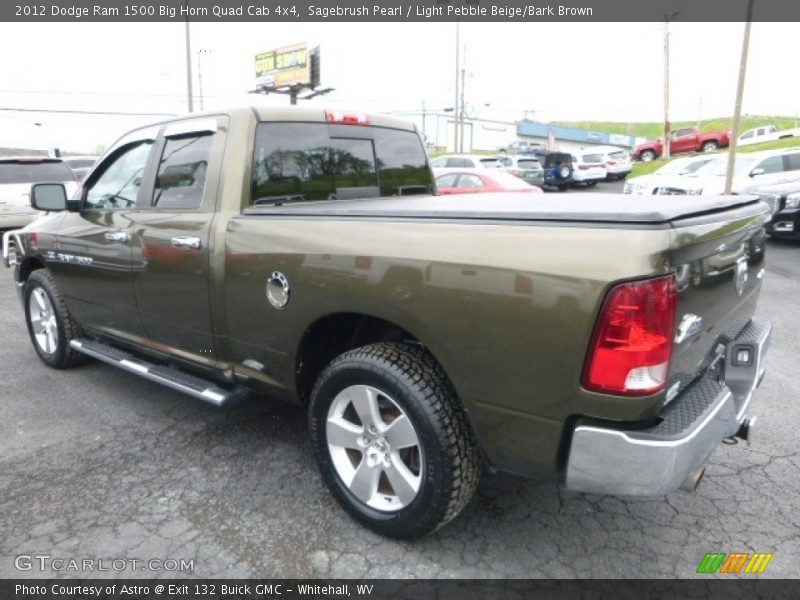 Sagebrush Pearl / Light Pebble Beige/Bark Brown 2012 Dodge Ram 1500 Big Horn Quad Cab 4x4