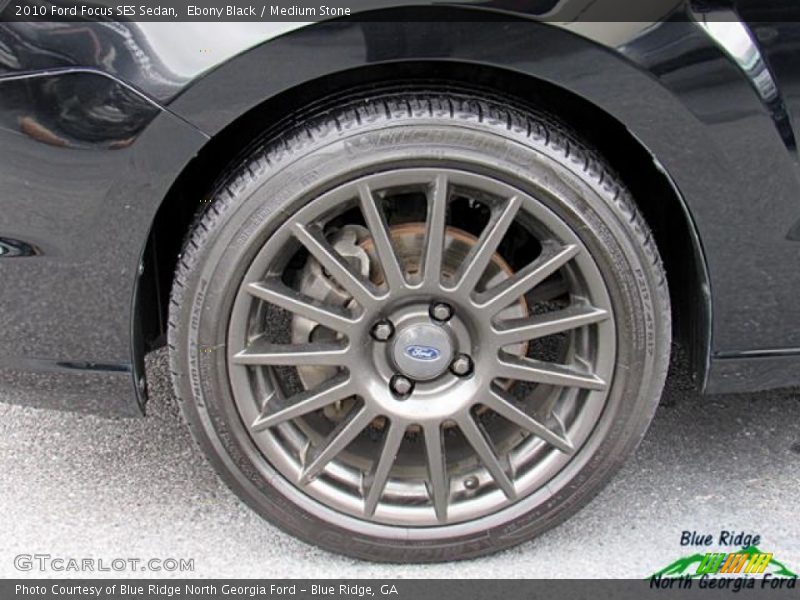 Ebony Black / Medium Stone 2010 Ford Focus SES Sedan