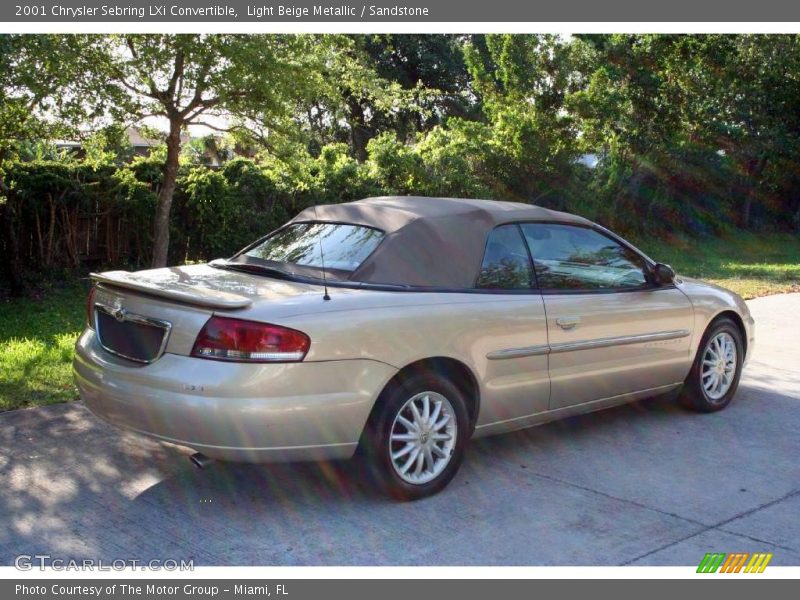 Light Beige Metallic / Sandstone 2001 Chrysler Sebring LXi Convertible