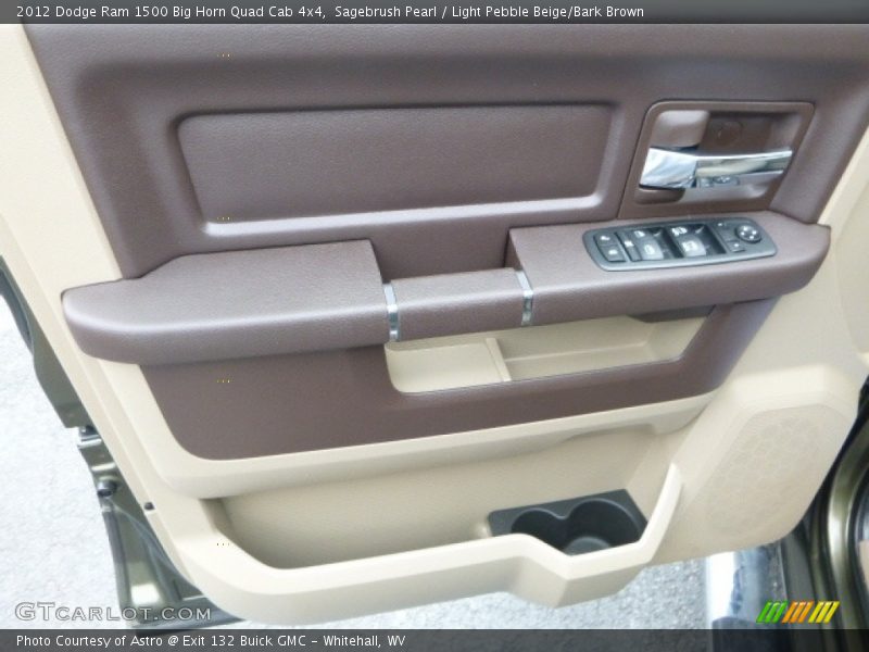 Sagebrush Pearl / Light Pebble Beige/Bark Brown 2012 Dodge Ram 1500 Big Horn Quad Cab 4x4
