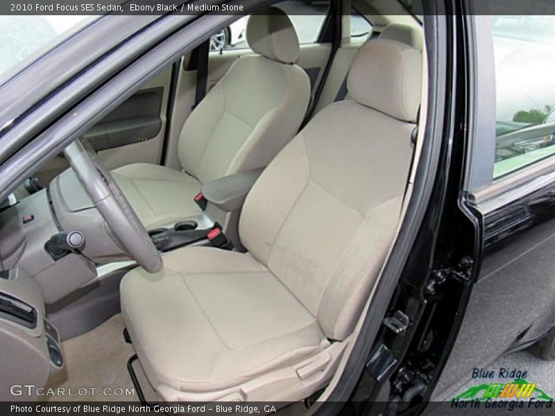 Ebony Black / Medium Stone 2010 Ford Focus SES Sedan