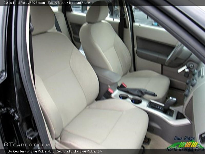 Ebony Black / Medium Stone 2010 Ford Focus SES Sedan