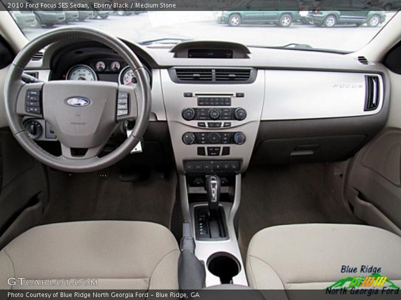 Ebony Black / Medium Stone 2010 Ford Focus SES Sedan