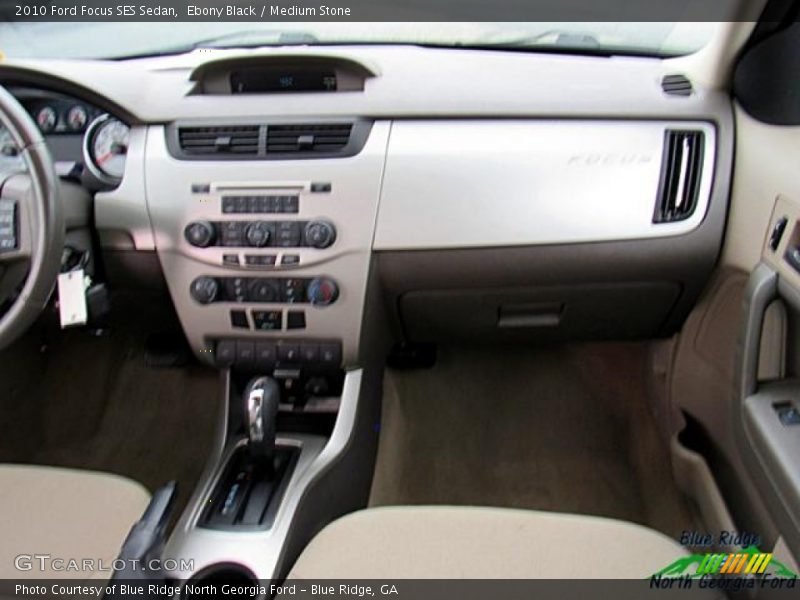 Ebony Black / Medium Stone 2010 Ford Focus SES Sedan