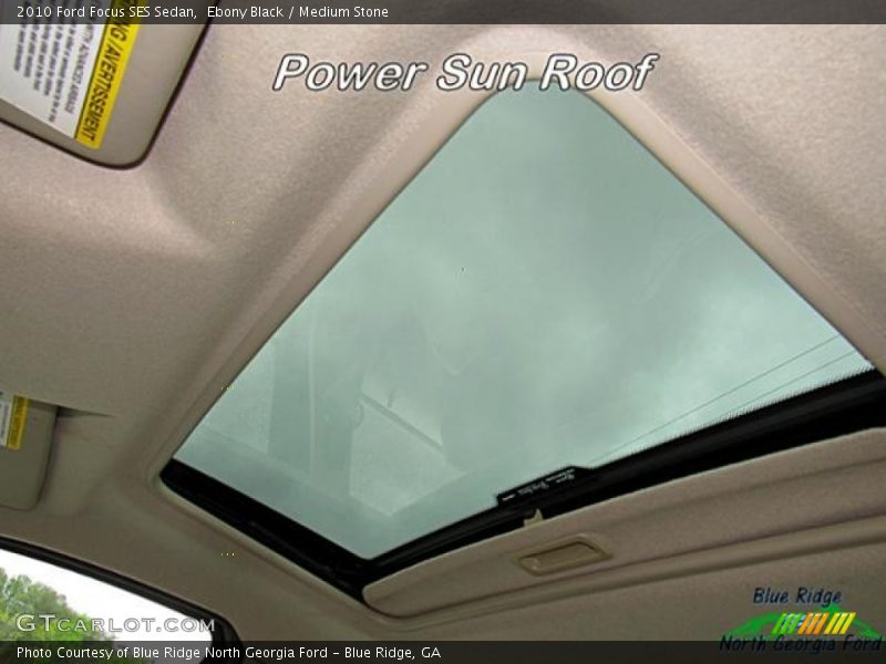 Ebony Black / Medium Stone 2010 Ford Focus SES Sedan