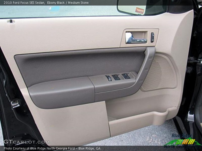 Ebony Black / Medium Stone 2010 Ford Focus SES Sedan