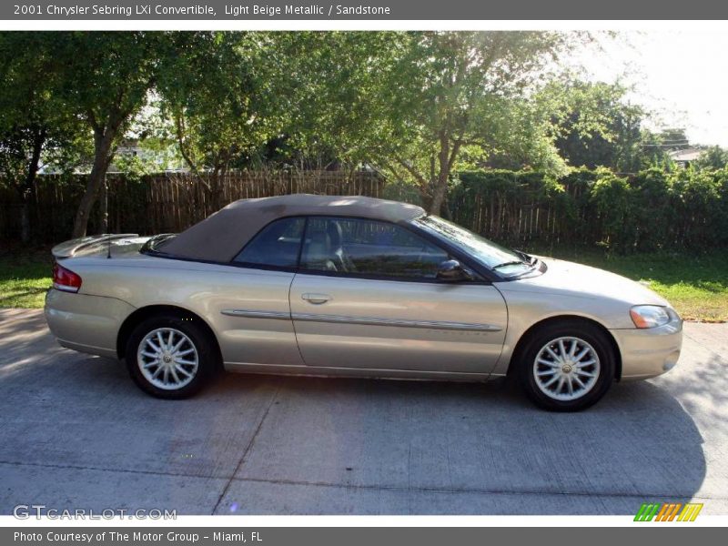 Light Beige Metallic / Sandstone 2001 Chrysler Sebring LXi Convertible