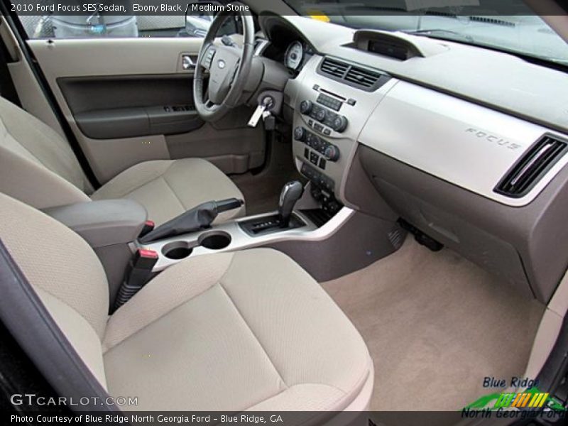 Ebony Black / Medium Stone 2010 Ford Focus SES Sedan