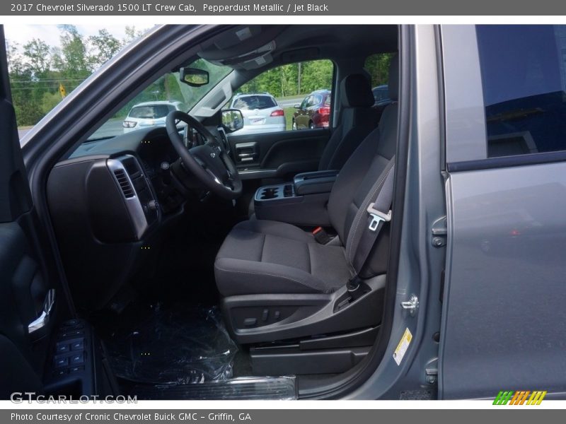 Pepperdust Metallic / Jet Black 2017 Chevrolet Silverado 1500 LT Crew Cab