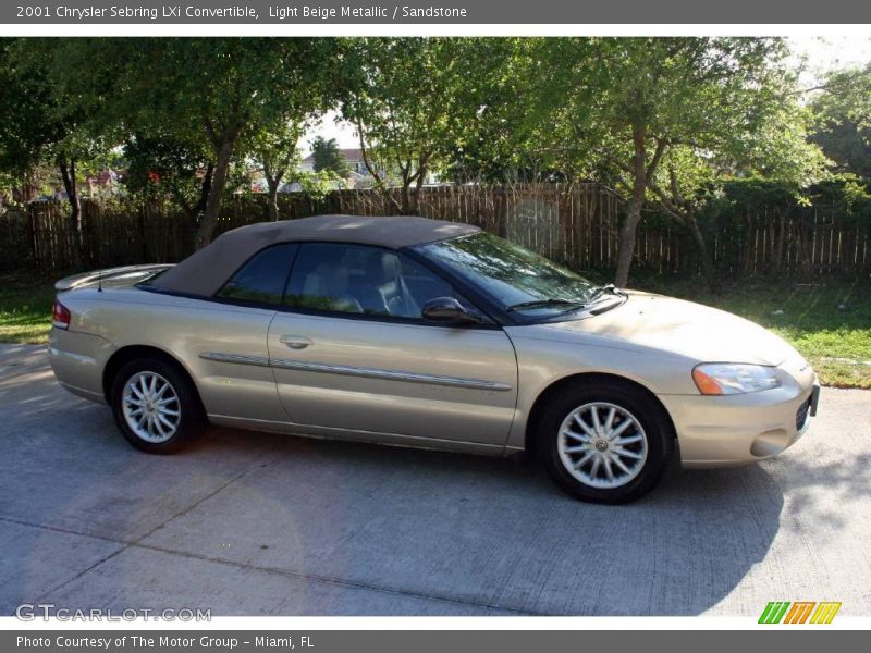 Light Beige Metallic / Sandstone 2001 Chrysler Sebring LXi Convertible