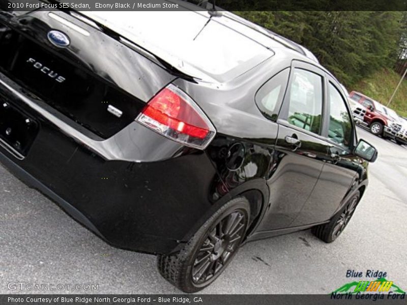 Ebony Black / Medium Stone 2010 Ford Focus SES Sedan