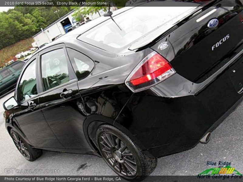 Ebony Black / Medium Stone 2010 Ford Focus SES Sedan