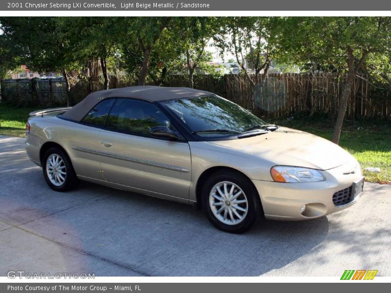 Light Beige Metallic / Sandstone 2001 Chrysler Sebring LXi Convertible