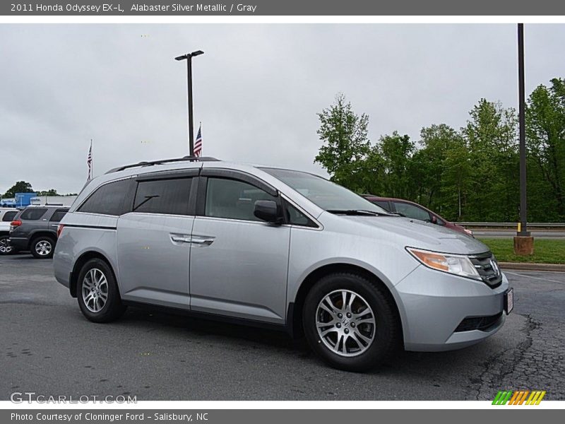 Alabaster Silver Metallic / Gray 2011 Honda Odyssey EX-L