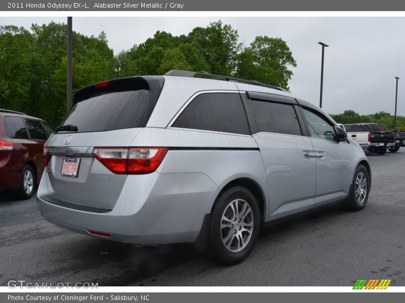 Alabaster Silver Metallic / Gray 2011 Honda Odyssey EX-L