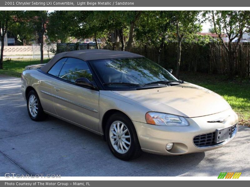 Light Beige Metallic / Sandstone 2001 Chrysler Sebring LXi Convertible