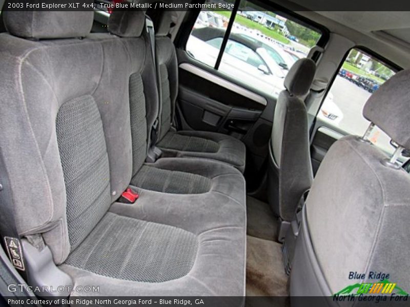 True Blue Metallic / Medium Parchment Beige 2003 Ford Explorer XLT 4x4