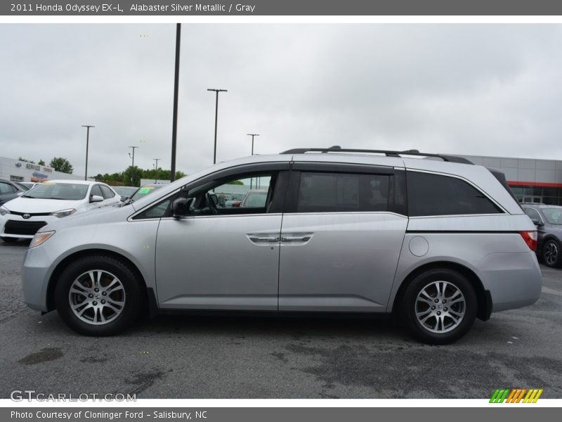 Alabaster Silver Metallic / Gray 2011 Honda Odyssey EX-L