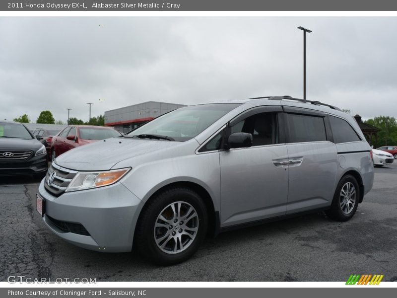 Alabaster Silver Metallic / Gray 2011 Honda Odyssey EX-L