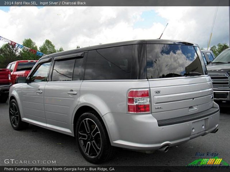Ingot Silver / Charcoal Black 2014 Ford Flex SEL